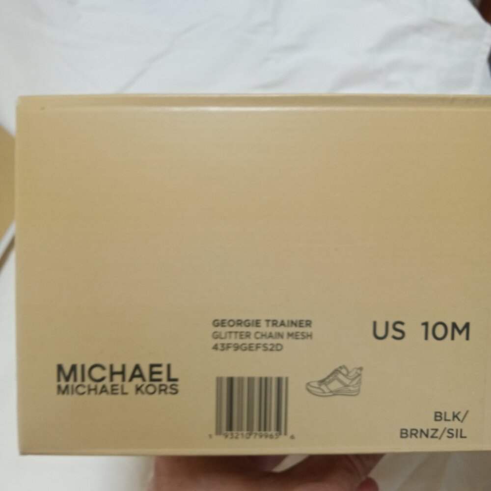 Michael Kors Georgie Trainers (glitter chain mesh) - Picture 3 of 4